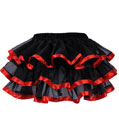 Tiered Chiffon Pettiskirt Red