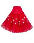 Light Up Petticoat Red