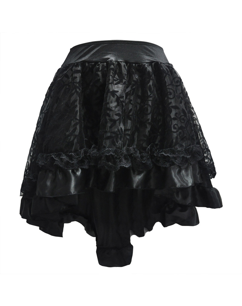 Luxury Steampunk Skirt Black