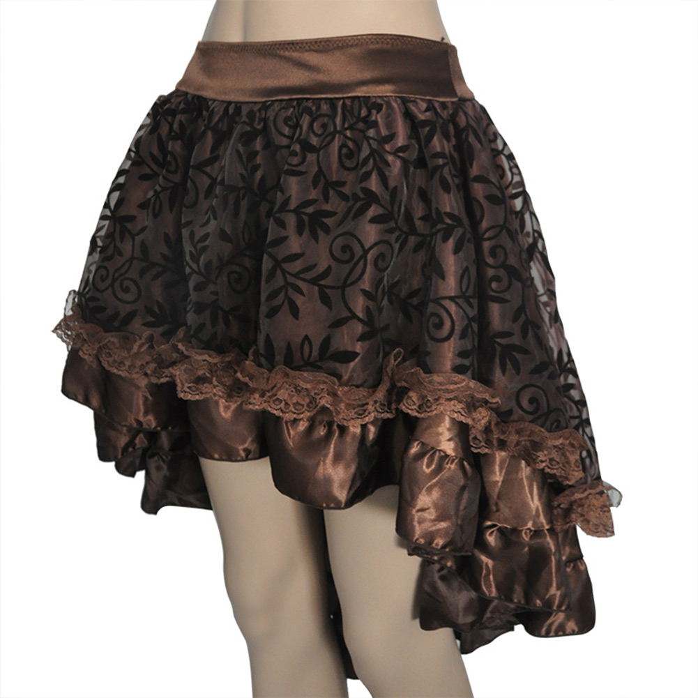 Luxury Steampunk Skirt Brown