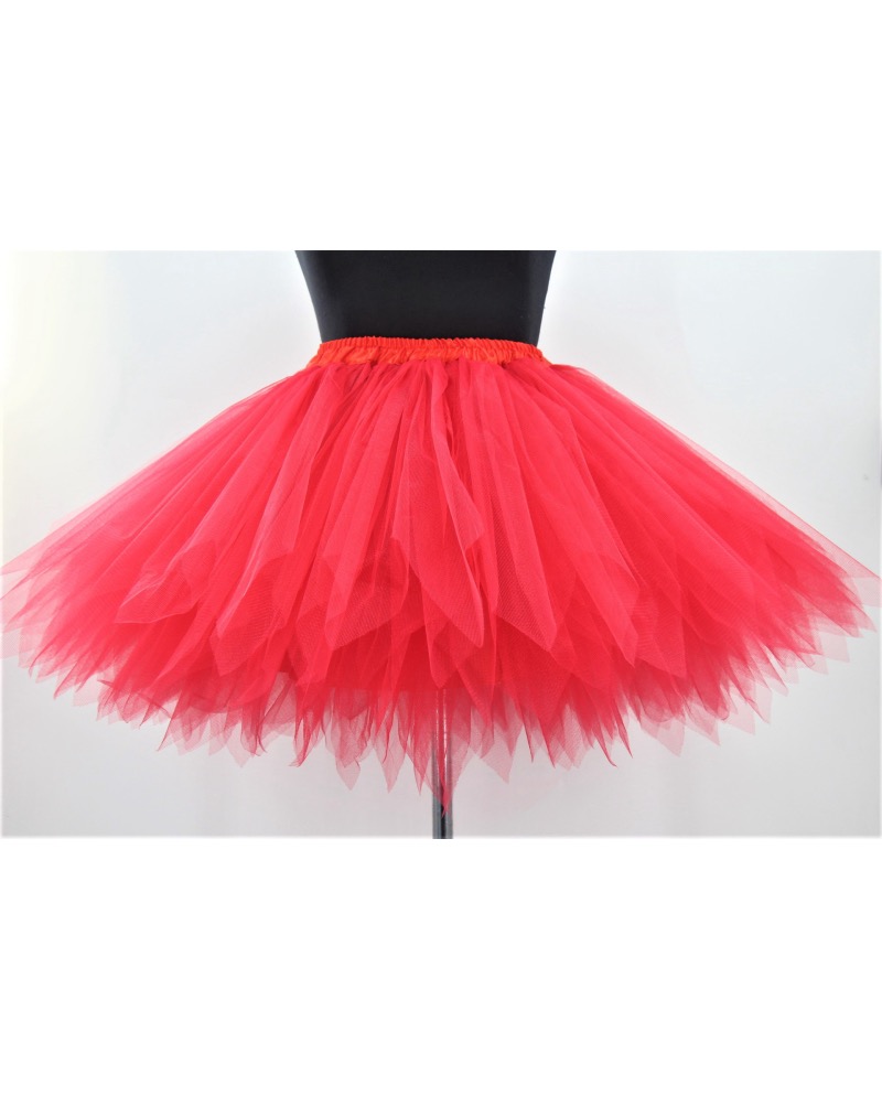 Mesh Tutu Pettiskirt Red
