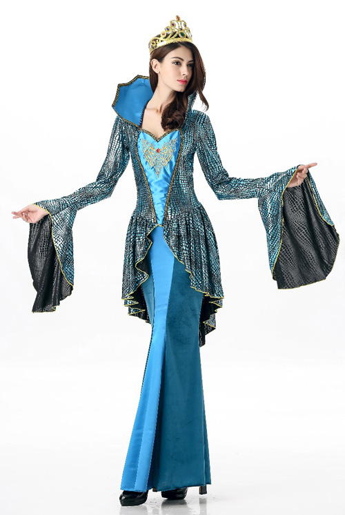 Turquoise Medieval Queen Costume