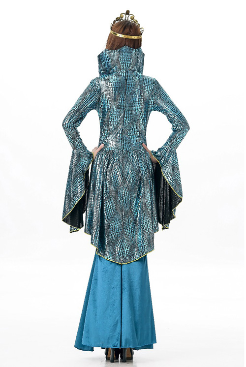 Turquoise Medieval Queen Costume