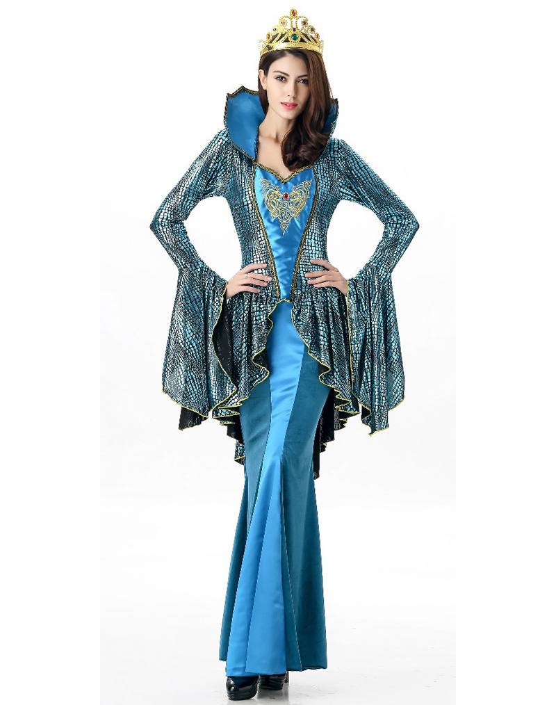 Turquoise Medieval Queen Costume