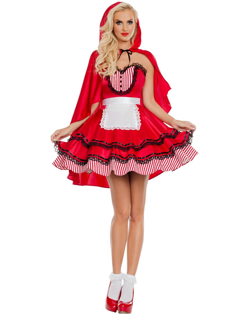 Red Hooded Babe Costume