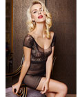 FishNet Sleeveless Babydoll Dress