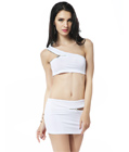 All Zipped Up Two Piece Set White