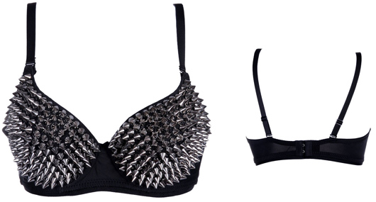 Spiked Bra Silver