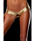 Metallic Micro Shorts Panty Thong Golden