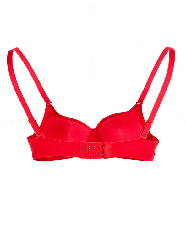 Angel Wings Studded Bra Red