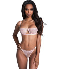 Casual Lace Bra Set Pink