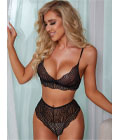 Heartless Romantic Bra Set Black