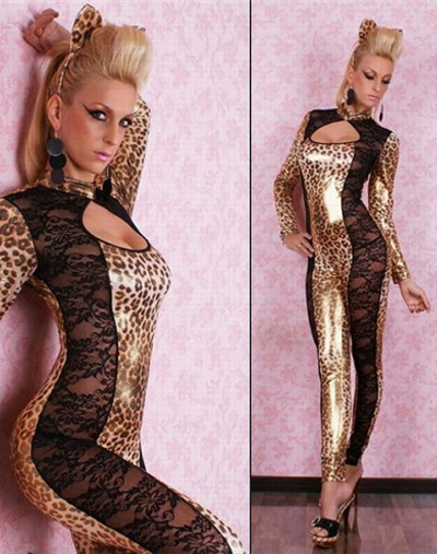 Sexy Leopard Catsuit