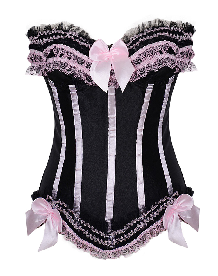 Lace Up Corset with Thong