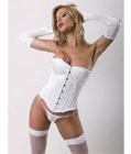 Lovely Corset Set White