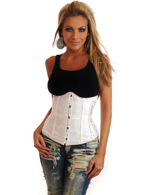 Cincher Underbust Corset White