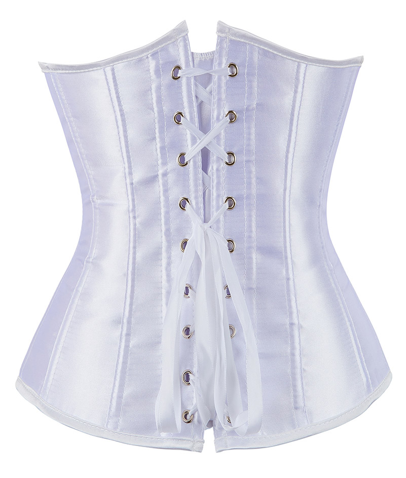 Classic Satin UnderBust Shaper White