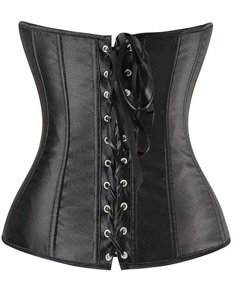 Satin Corset Black