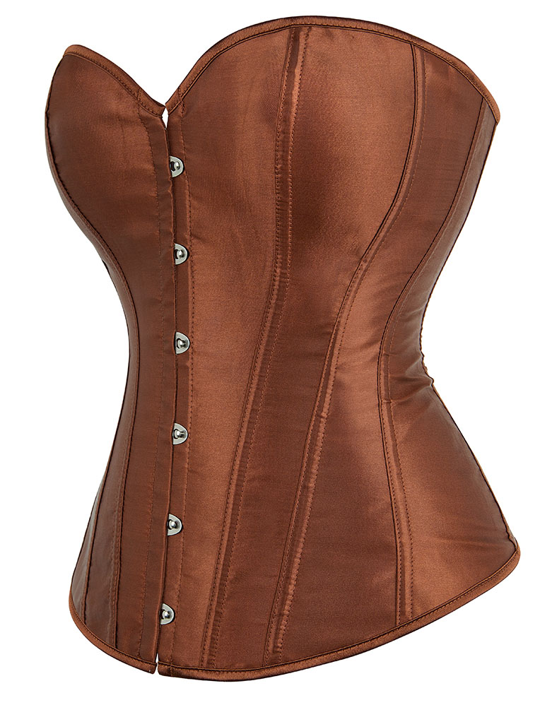 Satin Corset Brown