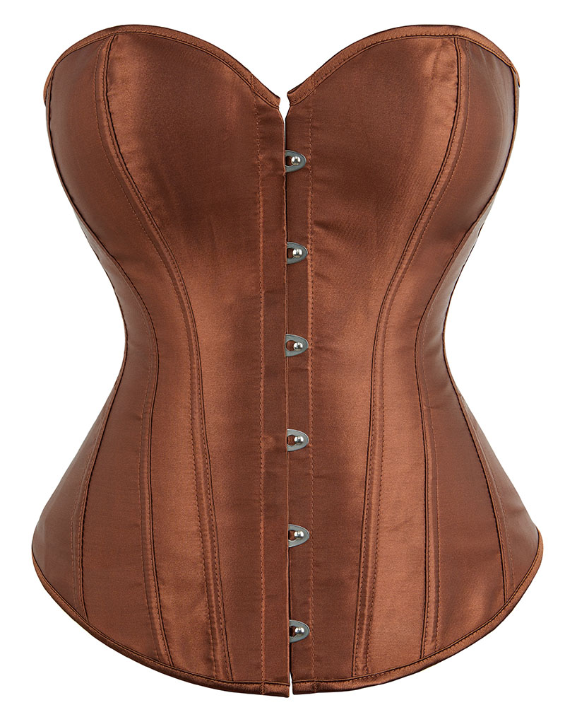 Satin Corset Brown