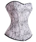 Gothic Spider Web Net Overlay Corset