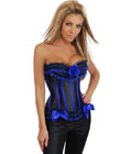 Elegant Black and Blue Corset