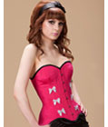 Pink Corset with Ribbon Side