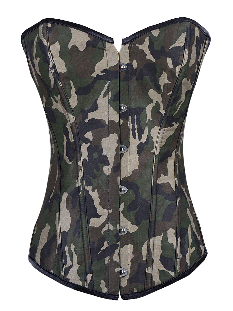 Camo Burlesque Corset