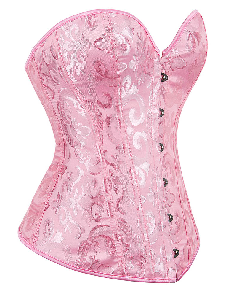 Floral Tapestry Corset Pink