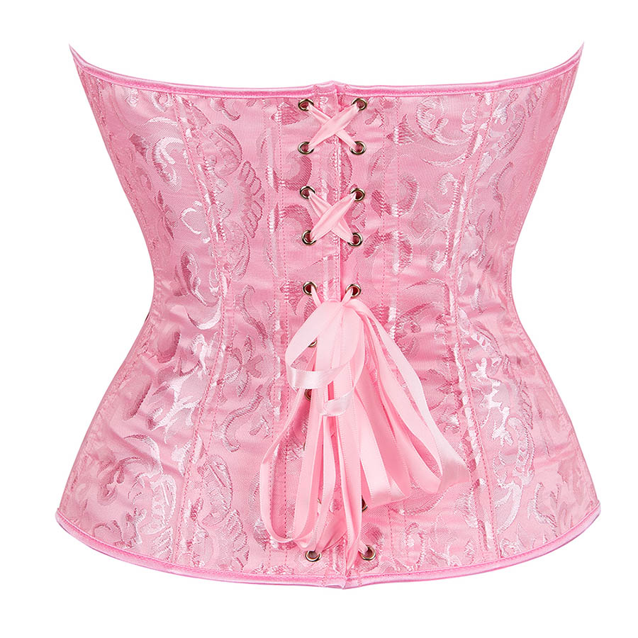 Floral Tapestry Corset Pink