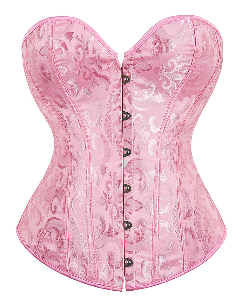 Floral Tapestry Corset Pink