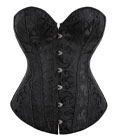 Floral Tapestry Corset Black