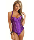 Showgirl Burlesque Corset Purple