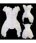 Burlesque White Bustier