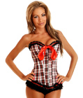 Plaid Burlesque Corset