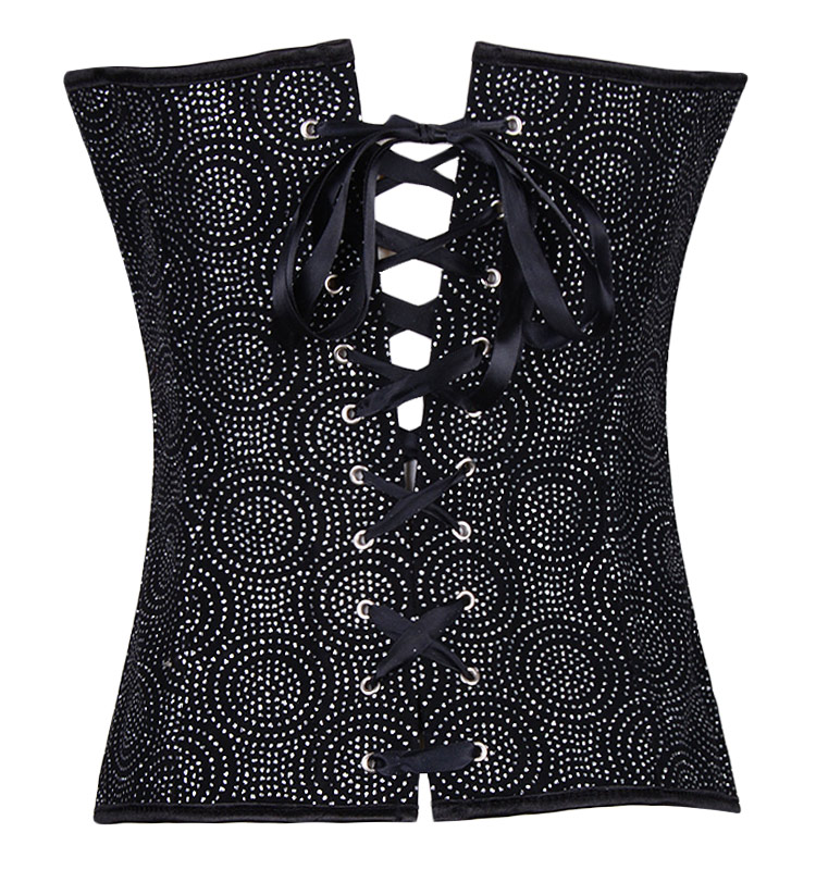 Sequin Circles Burlesque Corset