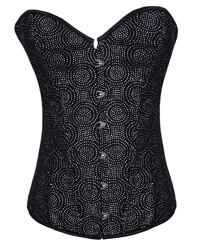 Sequin Circles Burlesque Corset