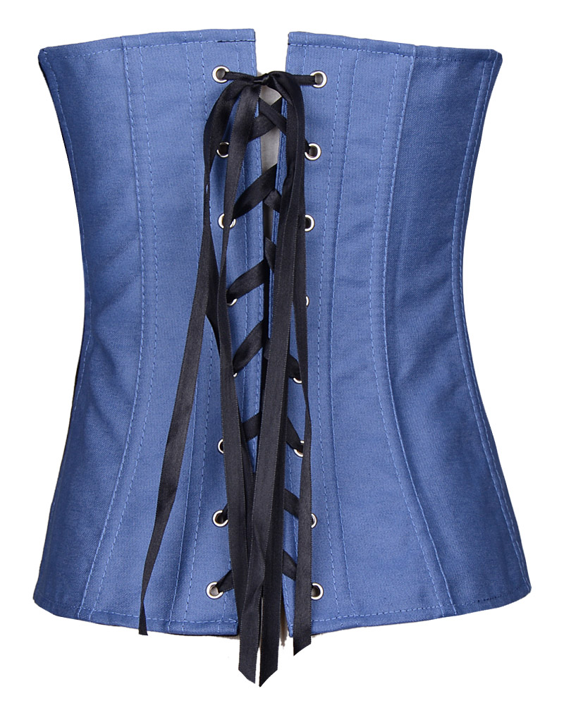 Denim Tuxedo Corset