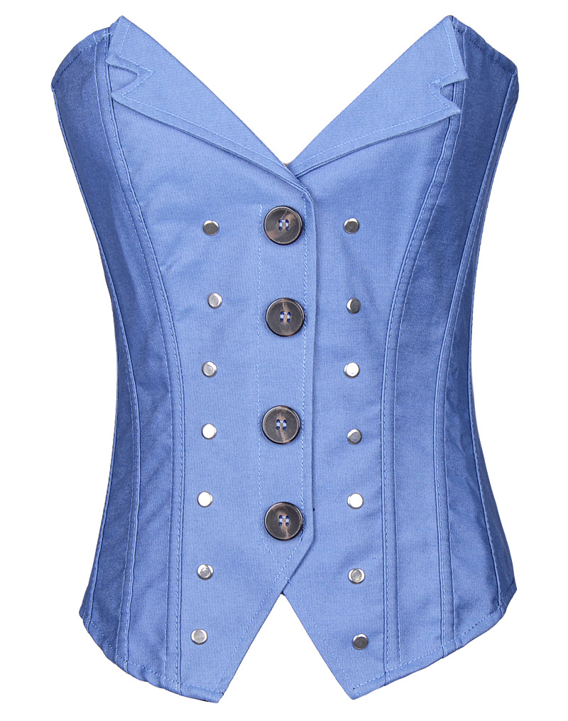 Denim Tuxedo Corset