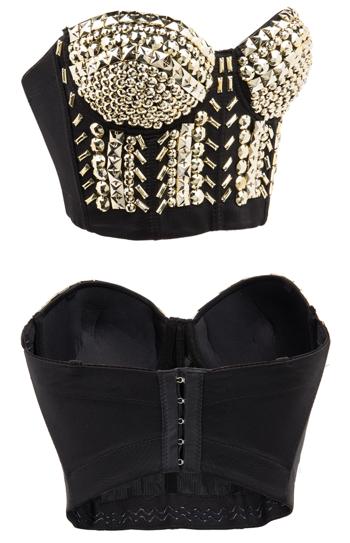 Steampunk Bustier Top Gold