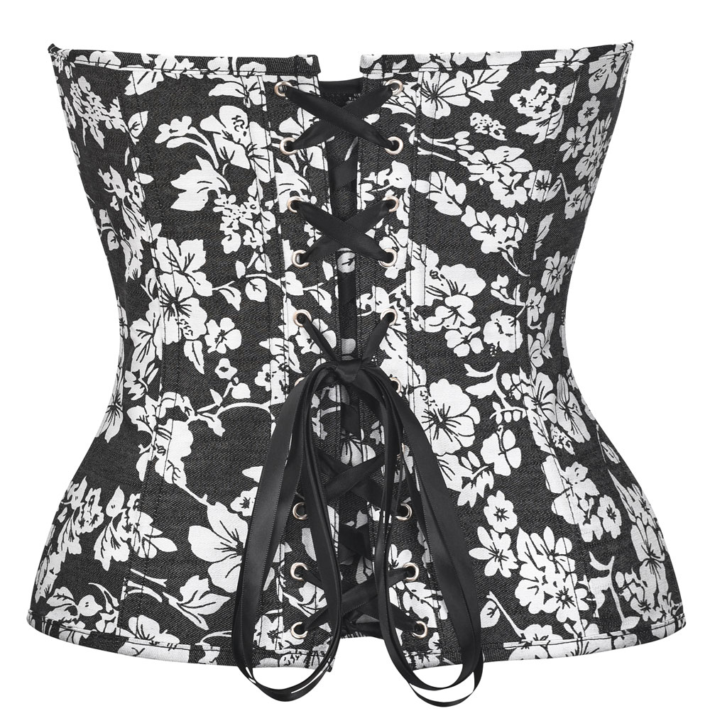 Denim Print Corset Ashoka