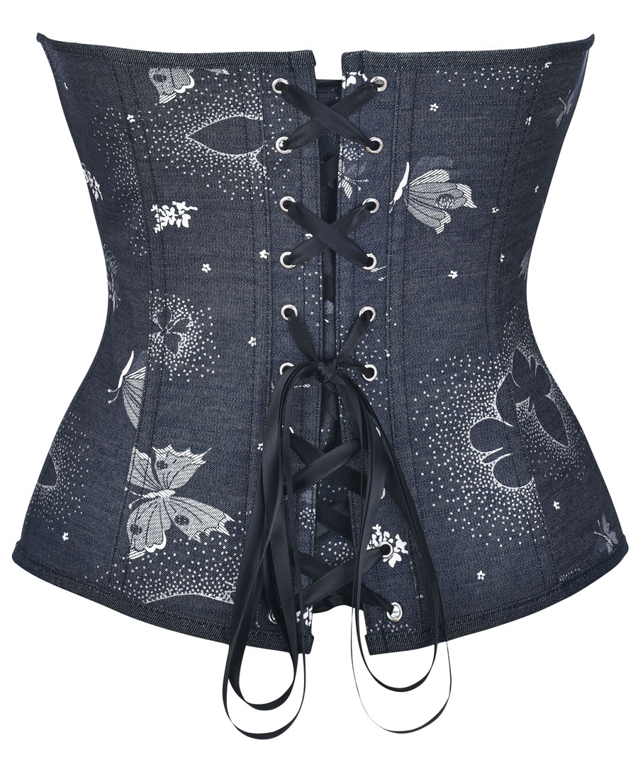 Denim Print Corset Jasmine