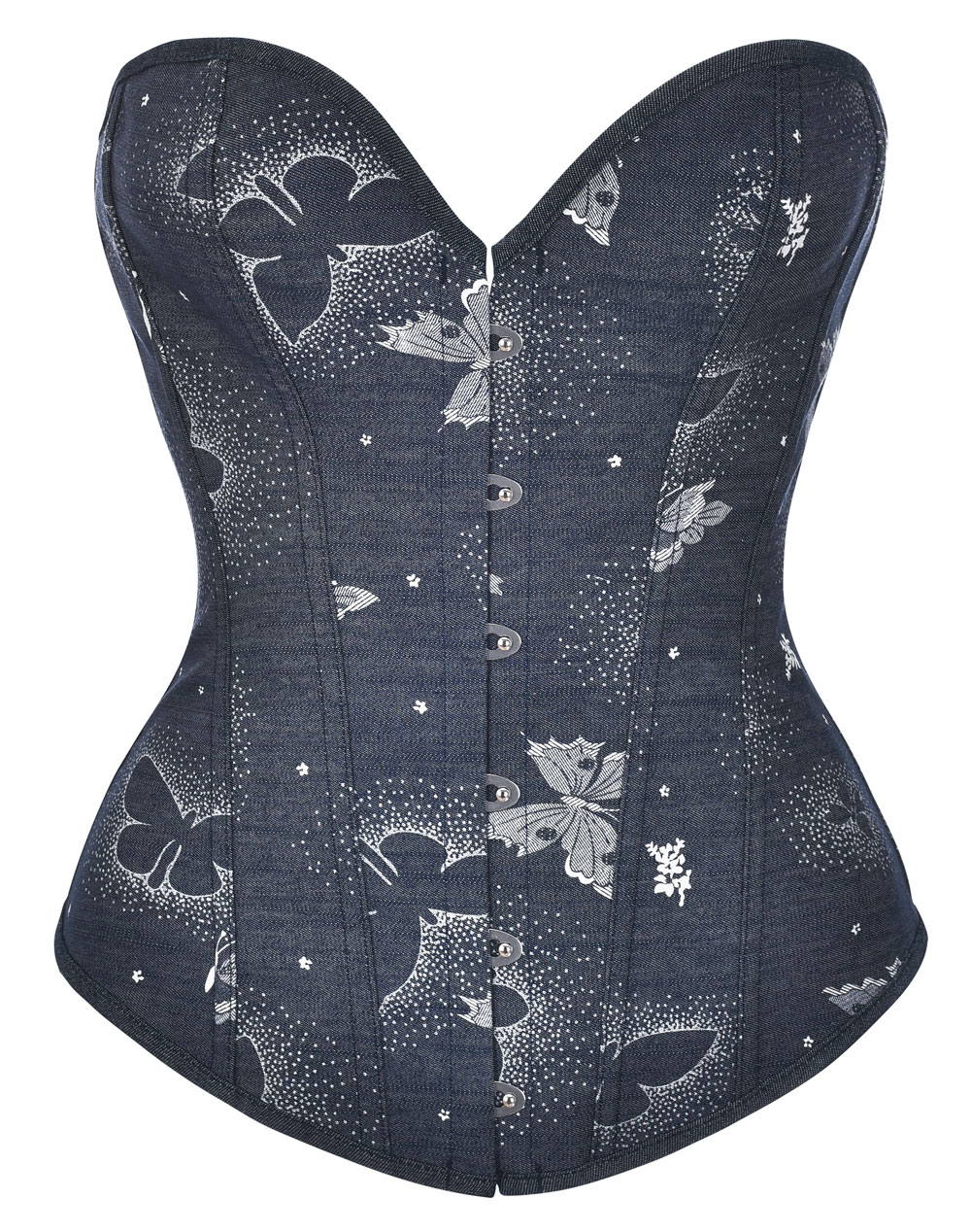 Denim Print Corset Jasmine