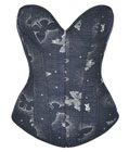 Denim Print Corset Jasmine