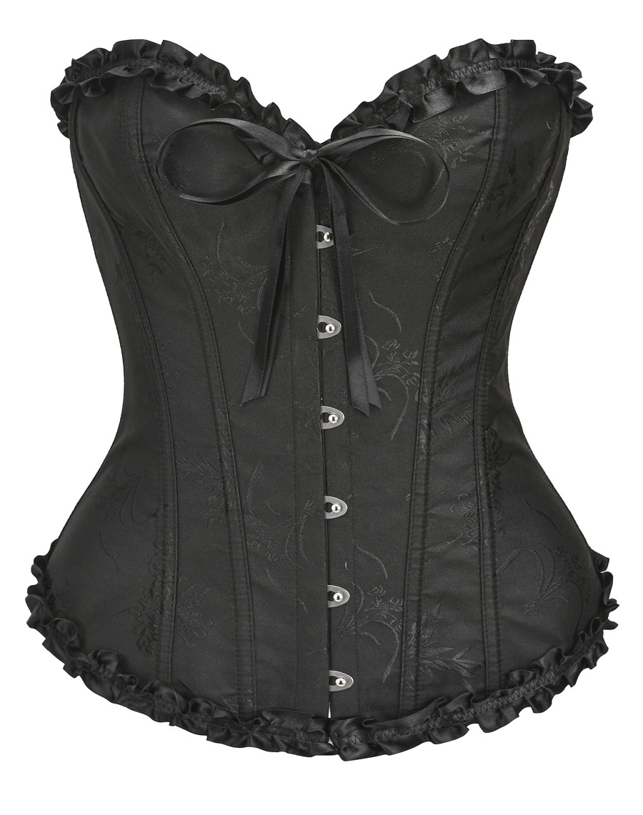 Brocade Curves Corset Black