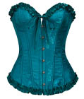 Brocade Curves Corset Blue