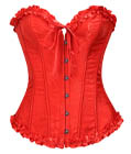 Brocade Curves Corset Red