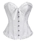 Brocade Curves Corset White