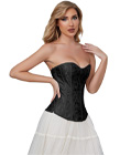 Zipper Closure Brocade Curves Corset