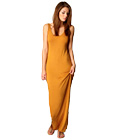 Simple Casual Maxi Long Dress Yellow